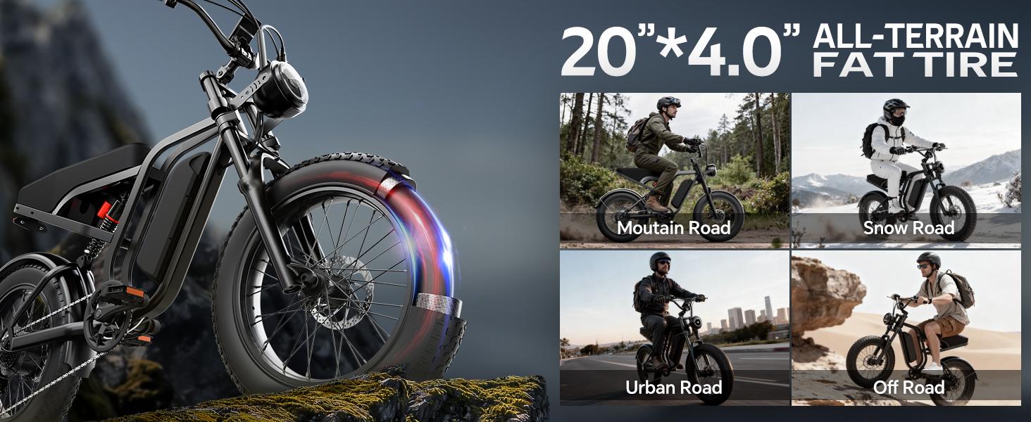 【HIEHA】All-Terrain 1500W Peak Motor Electric Bike – 34 MPH Range 40-70 Miles, 48V Removable Battery, Dual Suspension & Fat Tires for Off-Road & City Adventures, Turn Signals & Brake Light for Safety, Perfect for Mountain Trails and All-Terrain Use 【HIEHA】All-Terrain 1500W Peak Motor Electric Bike – 34 MPH Range 40-70 Miles, 48V Removable Battery, Dual Suspension & Fat Tires for Off-Road & City Adventures, Turn Signals & Brake Light for Safety, Perfect for Mountain Trails and All-Terrain Use