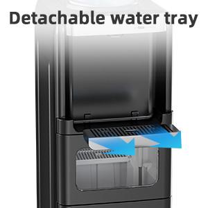 Summervibes[Limited Stock] Antarctic Star 3-in-1 Hot and Cold Water Cooler Chiller System Dispenser with Built-in Ice Maker, for 3 to 5 Gallon Bottle Water Dispenser，with Child Safety Lock，Black