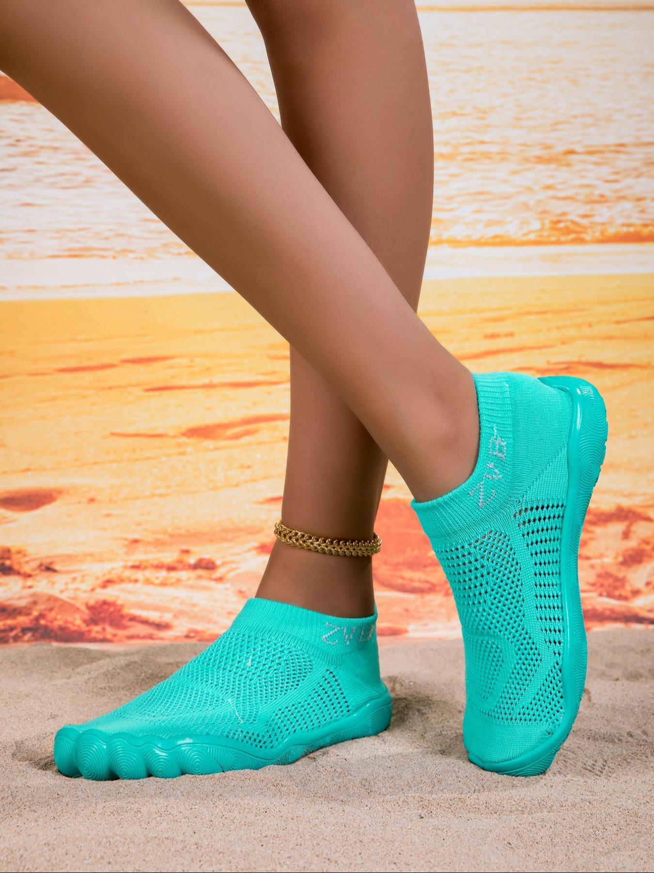 Women's Wide-Fit Breathable Water Shoes with Polyester Upper and EVA Sole, Casual All-Season Style, Ideal for Swimming, Camping and Yoga, Lightweight Swim Shoes, Aqua Shoes
