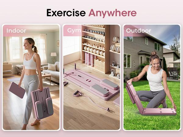 FEIERDUN Multi-functional Pilates Board - At Home Gym Equipment, Tummy Exercise Equipment, Foldable Core Ab Trainer, 300LBS Capacity Full Body Balance Training Fitness Gear FEIERDUN Multi-functional Pilates Board - At Home Gym Equipment, Tummy Exercise Equipment, Foldable Core Ab Trainer, 300LBS Capacity Full Body Balance Training Fitness Gear