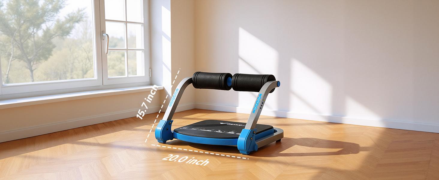 Merach Sit-Up Exercise Equipment, 3-Level Adjustable Ab Crunch Machine Roll-up Machine, Core Trainer for Body Shaping & Muscle Building, Compact Abdominal Workout System for Home Gym Summervibes