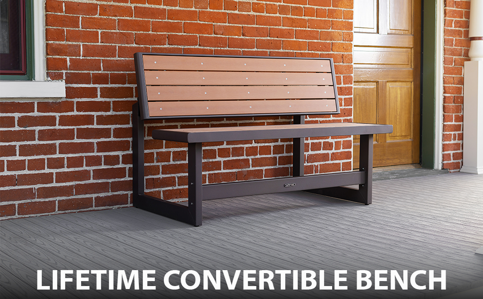 Lifetime convertible bench