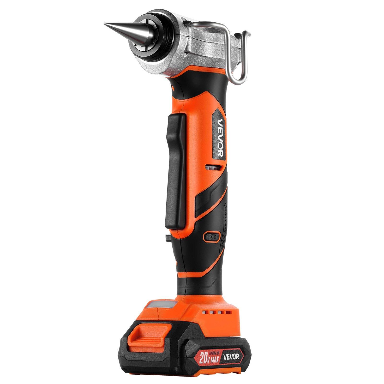 【DealsForYouDays】VEVOR 20V Max Cordless Tube Expander Construction Tool, 22000RPM Electric Tubing Expansion Tool for 1/2"-1" PEX-A Pipes, 3 Expanding Heads, 2x2AH Batteries, Fast Charging Charger, Carrying Case, Construction Tools