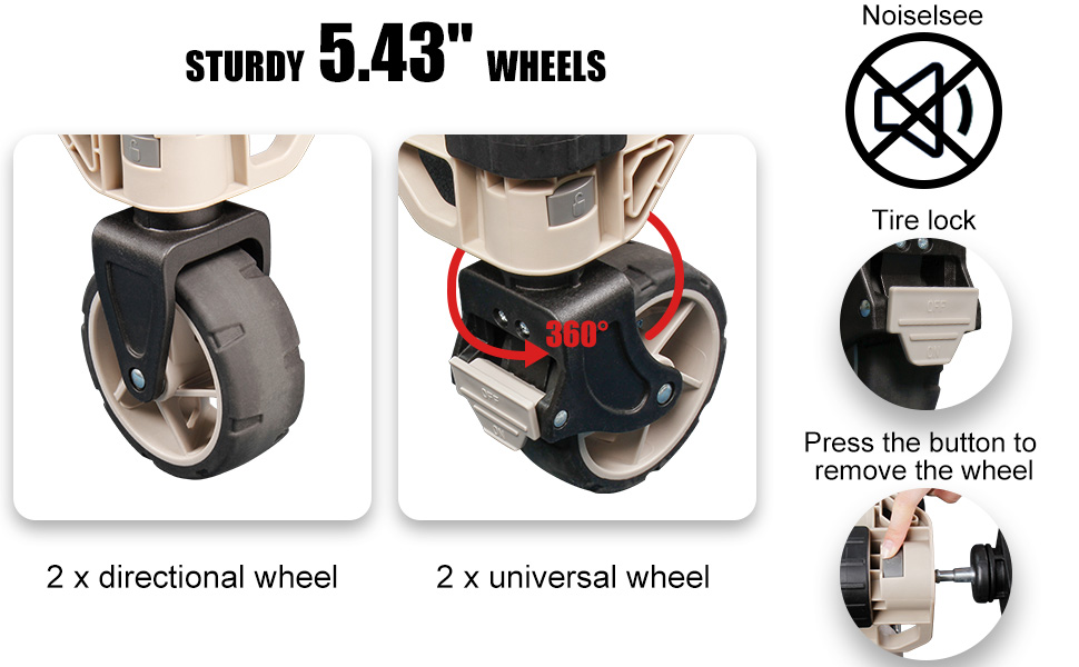 sturdy wheels