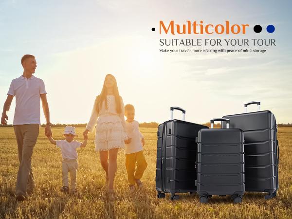 Travel Luggage, 20"/24"/28" Hardshell ABS Suitcase with Double Spinner Wheels, Lightweight Expandable Rolling Luggage with TSA Lock, Hardshell Abs Luggage