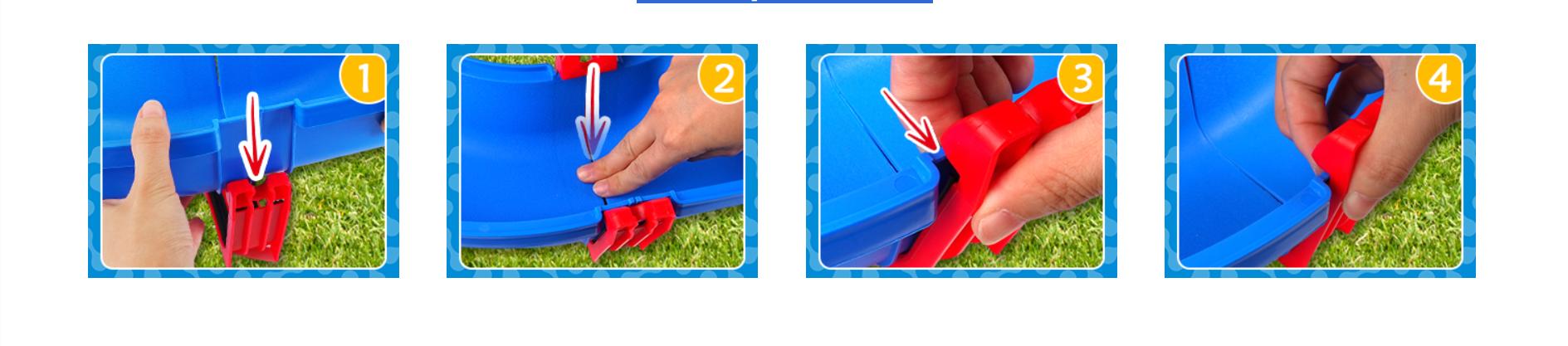VATOS 2-Tier Water Table for Toddlers in Summer,100PCS DIY Waterways Playset with Pump for Outside Yard,Beach,Poolside Activity Sensory Play Table Addition for Kids Boys Girls Age 3 4 5 6 Year Old Summer Vibes