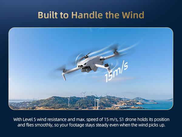 【Father's Day Gift】Skyrover S1 Mini Drone with Camera 4K/60fps Video, 3-Axis Gimbal Stabilization, 40-Min Flight Time, Under 249g, Auto Track, S1-1