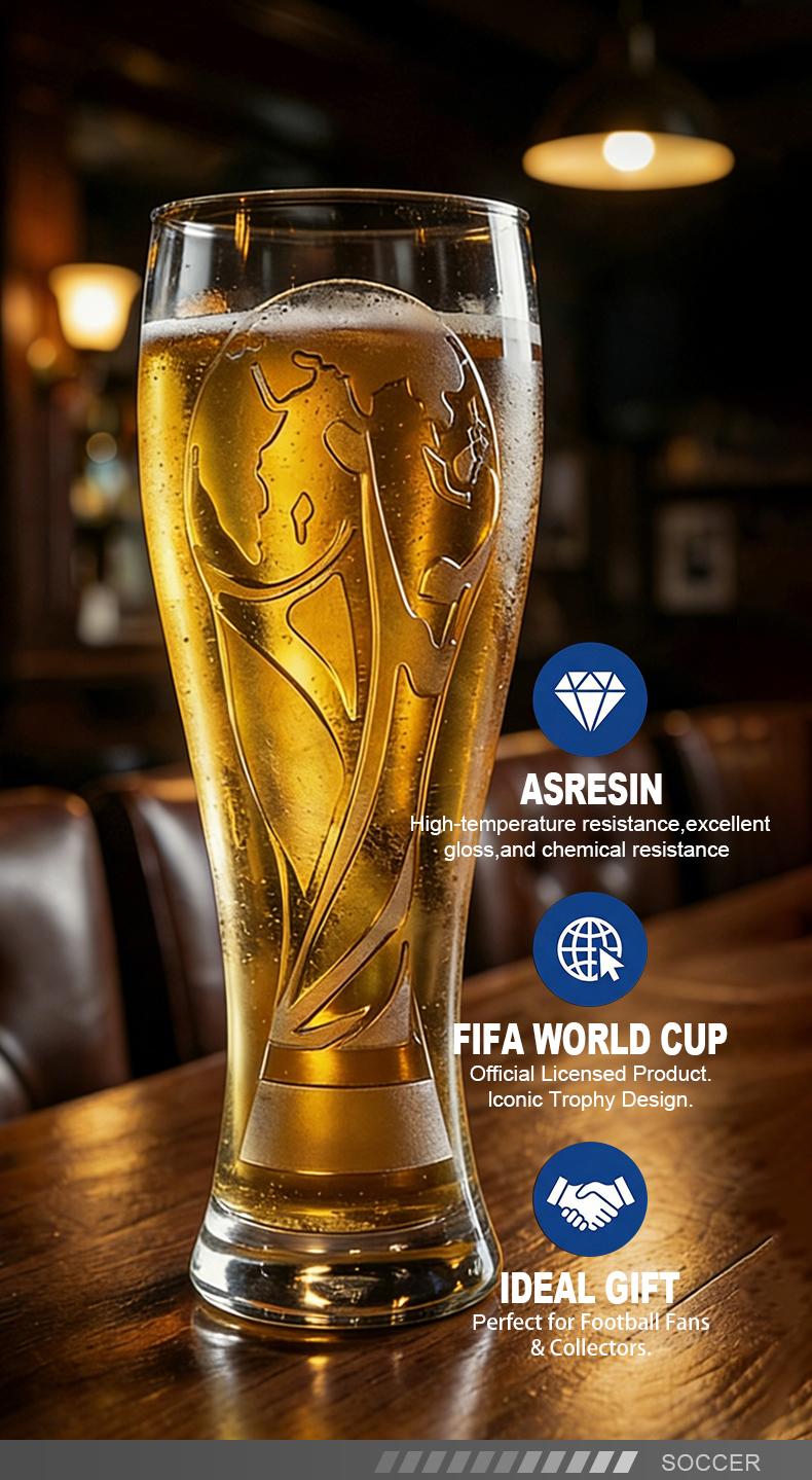 【FIFA WORLD CUP 2026 】Gift Set(Not Glass) 17oz Shatterproof Trophy Pilsner Beer Cup& Trophy-Shaped Bottle Opener - Perfect for soccer Fans & Parties SummerVibes 【FIFA WORLD CUP 2026 】Gift Set(Not Glass) 17oz Shatterproof Trophy Pilsner Beer Cup& Trophy-Shaped Bottle Opener - Perfect for soccer Fans & Parties SummerVibes