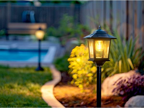 [2 Pack] PASAMIC 63" Solar Lamp Post, Outdoor Lights Waterproof, Patio Pole Light, Floor Lamp for Deck Pathway Backyard Garden Front Porch Decor, Warm White, Replaceable Bulb, Landscape Lighting, #Summervibes