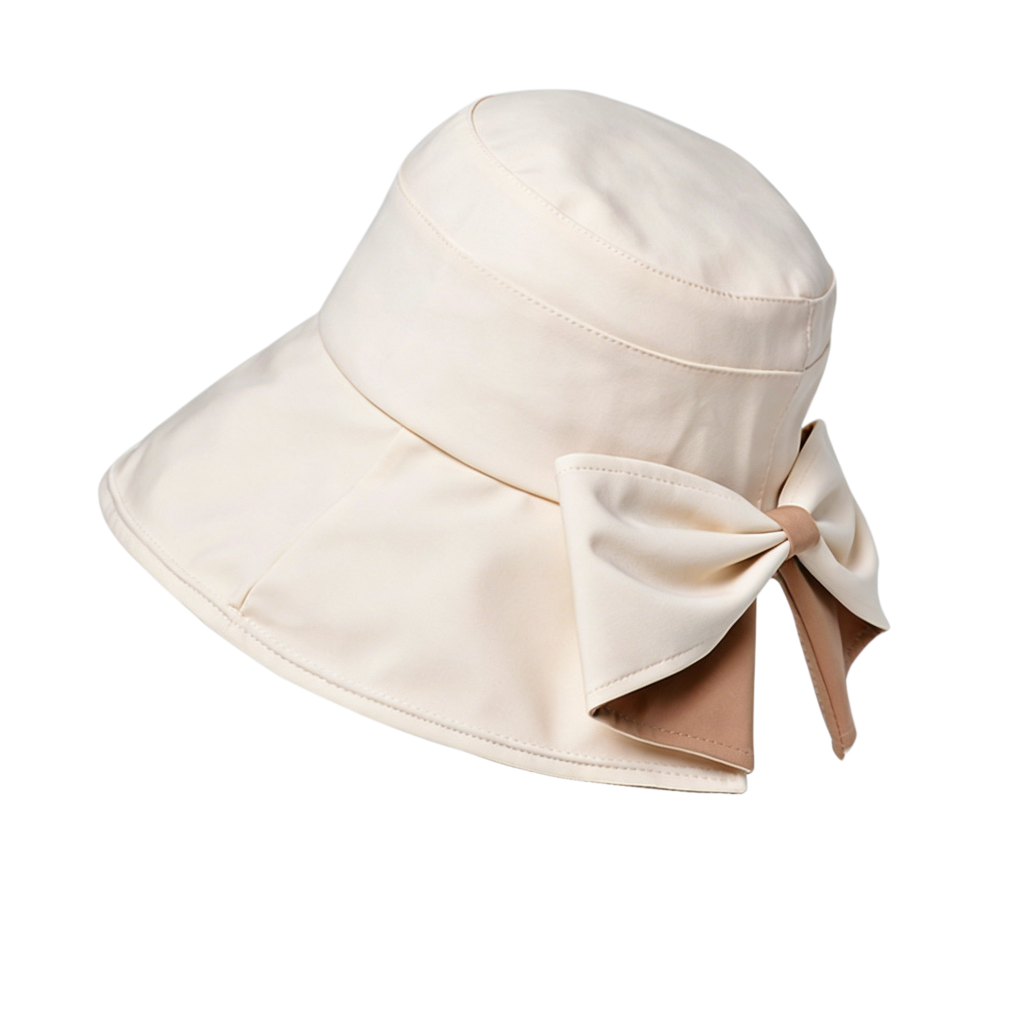 👒 Summer Hot Sale ☀️ Women's Bowknot Wide Brim Sun Protective Hat