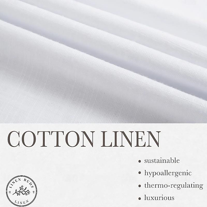 Men Guayabera Style Stripe Pleat Four Pocket Camp Collar Linen Blend Shirt