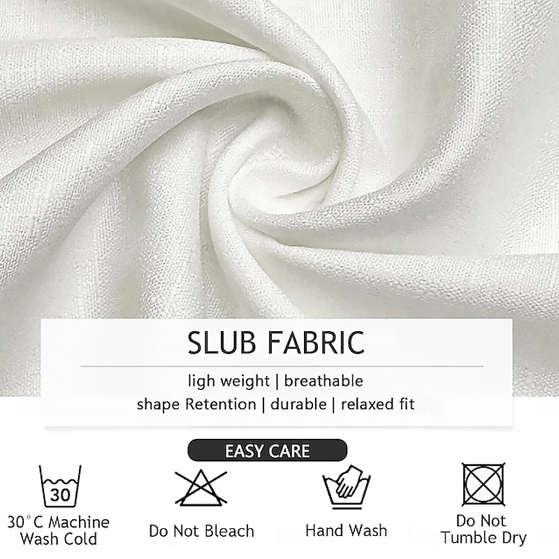 Women Vintage Cat Print Notch Neck Wooden Button Roll Cuff Linen Blend Shirt