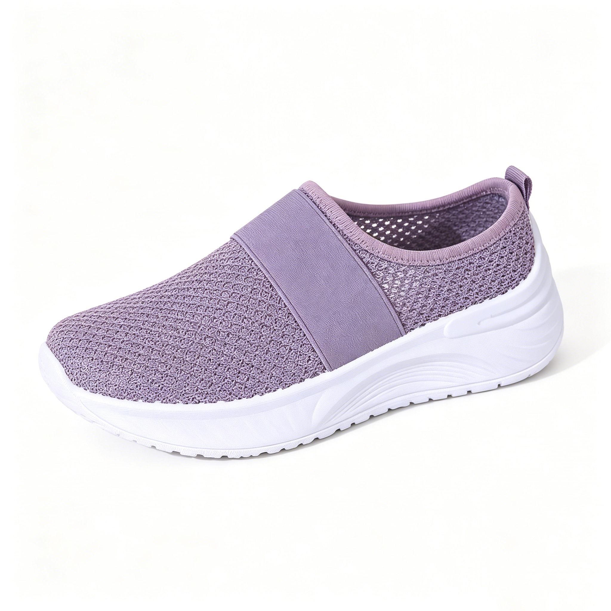 Summer Air Mesh Slip On Trainers | Comfort Open Back Casual Walking Footwear
