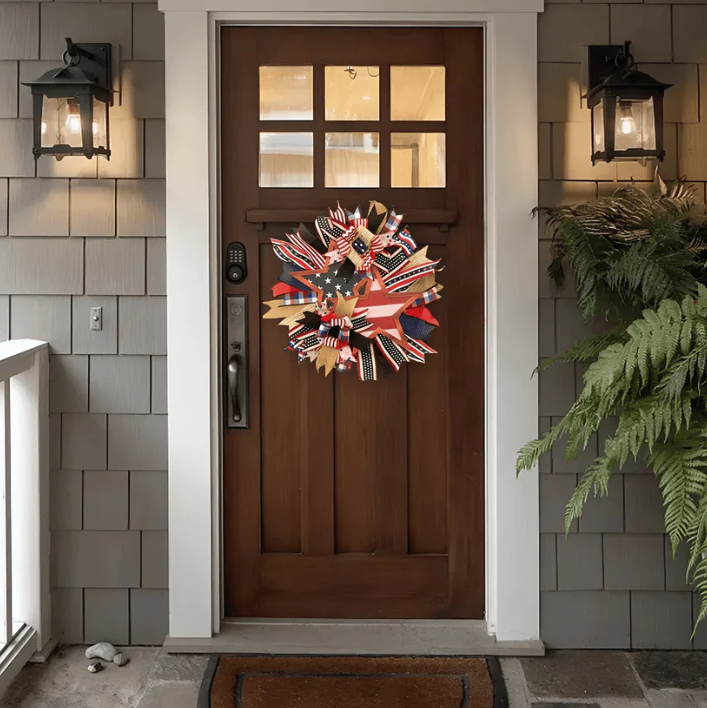 Hang it with pride🔥This Wreath Wasn't Made to Decorate — It Was Made to Remember