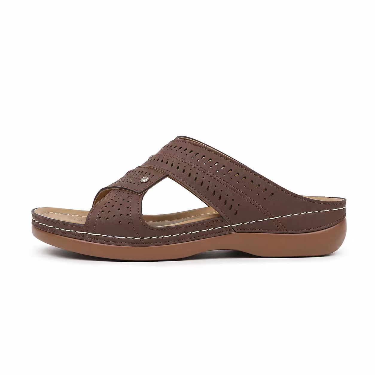Women's Orthopedic Wedge Sandals – Comfortable Arch Support Slip-On Summer Shoes