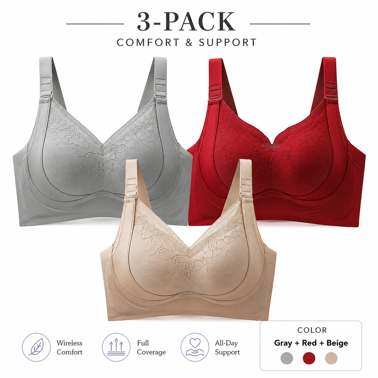 Custom-Lift Bust Shaping Bra