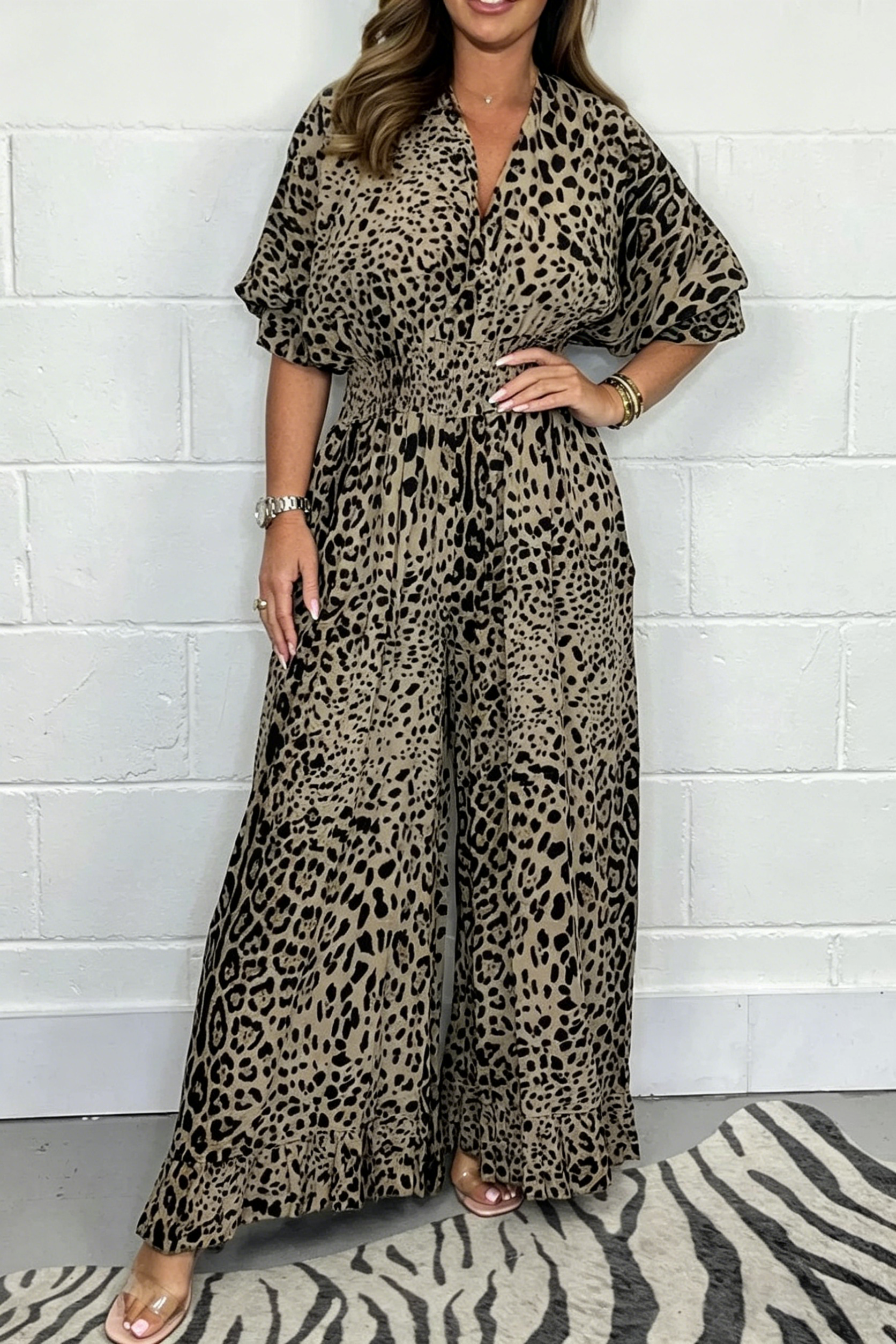 Effortless style meets all-day comfort with a flowy fit and flattering elastic waist 🐆✨（Buy 2 Free Shipping）