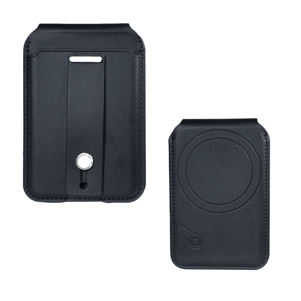 📱🧲Magnetic Wallet with GPS Tracking – Slim 2-Card Holder with Stand & Security Ring
