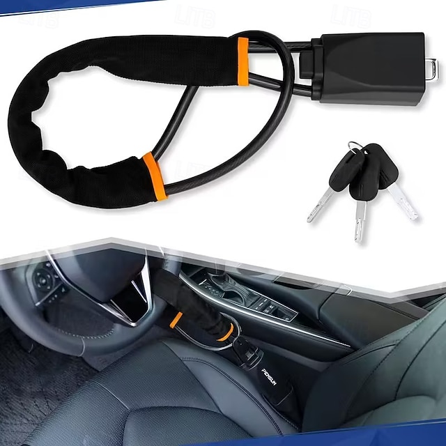 Universal Steering Wheel Lock - Compact Multi-functional Automotive Security Device Suitable For Most Vehicles Suvs And Golf Carts