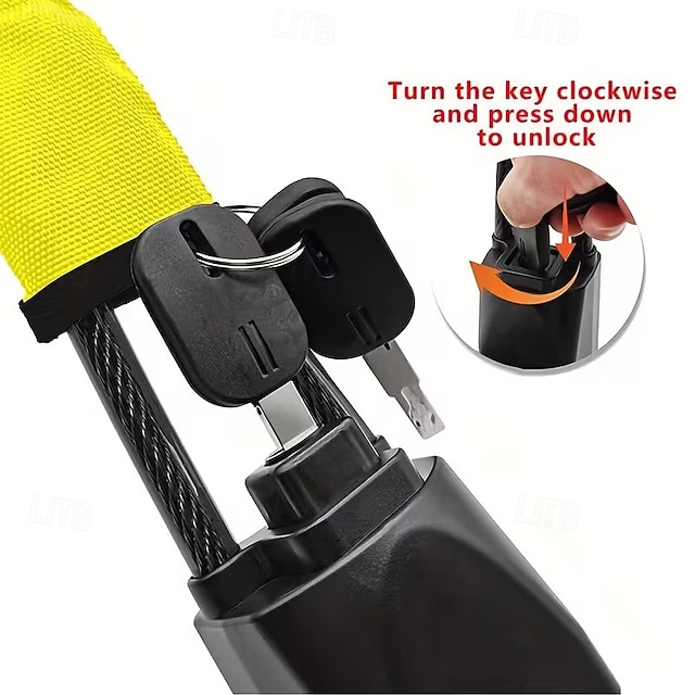 Universal Steering Wheel Lock - Compact Multi-functional Automotive Security Device Suitable For Most Vehicles Suvs And Golf Carts