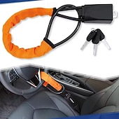 Universal Steering Wheel Lock - Compact Multi-functional Automotive Security Device Suitable For Most Vehicles Suvs And Golf Carts