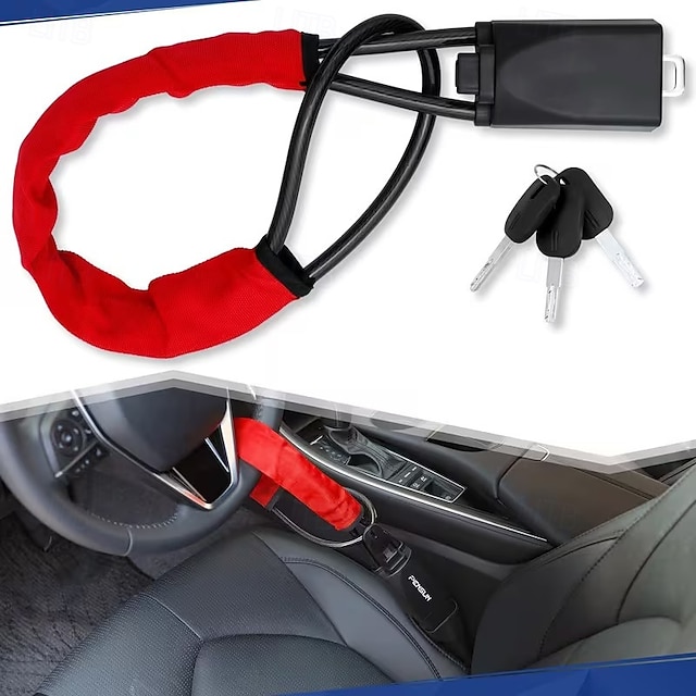 Universal Steering Wheel Lock - Compact Multi-functional Automotive Security Device Suitable For Most Vehicles Suvs And Golf Carts