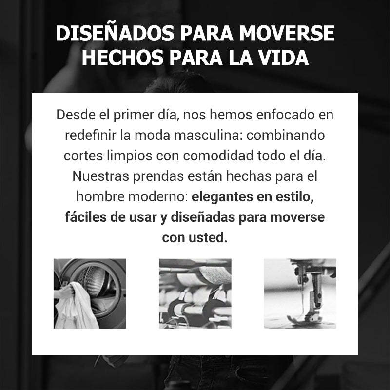 Pantalones casuales de color sólido de corte ajustado para hombre