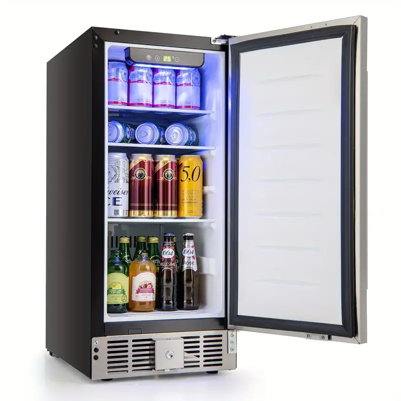 Maxmass Refrigerador Compacto Bajo Encimera/Refrigerador Independiente con Temperatura Ajustable