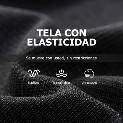 Pantalones casuales de color sólido de corte ajustado para hombre