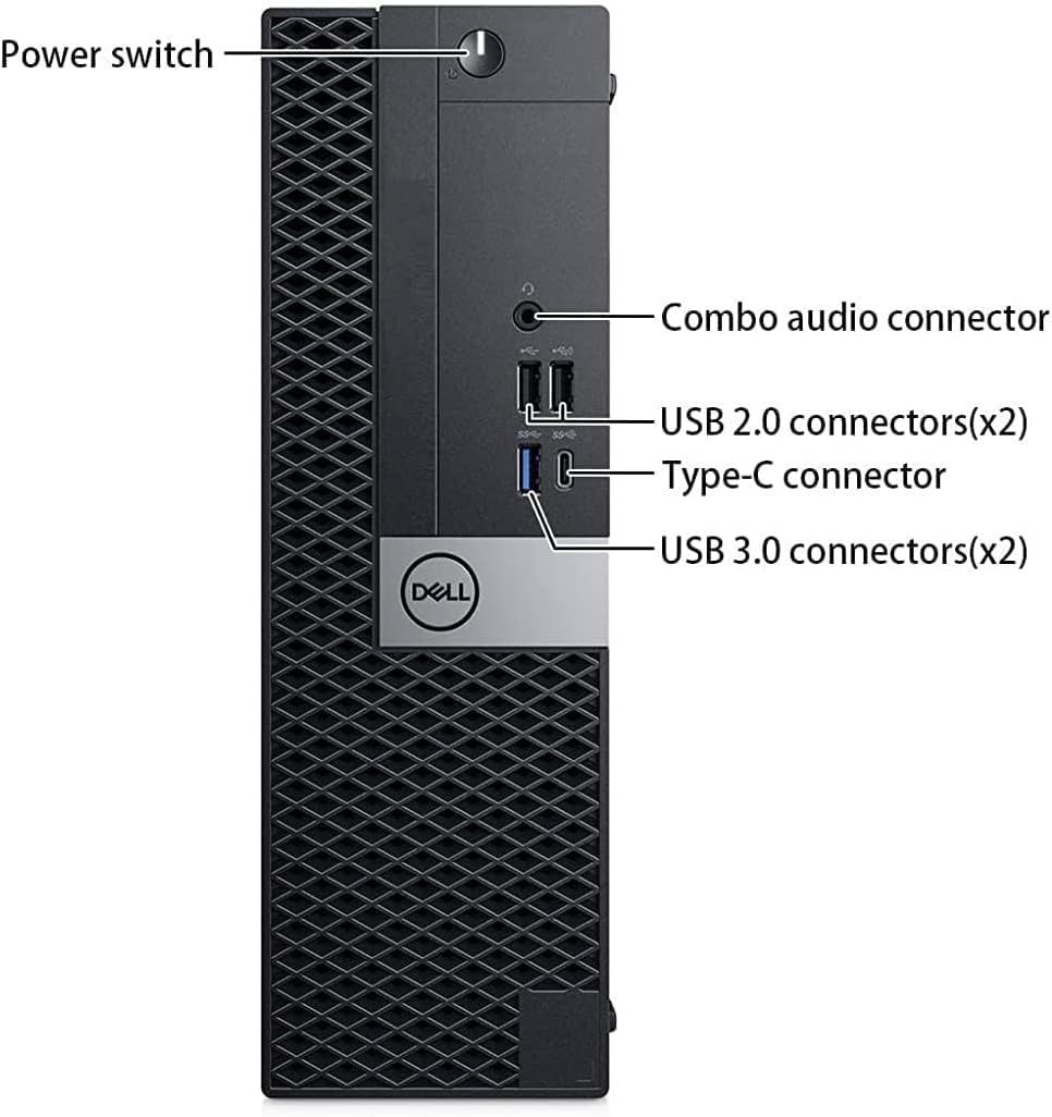 Dell OptiPlex 7050 SFF Computadora de computadora con Monitor Full HD de 24 Pulgadas, Juego de PC de 6ª generación Quad Core i7-6700, 16 GB de RAM, 512 GB SSD, Teclado y Mouse, WiFi, Windows 10 Pro