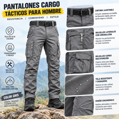 Pantalones cargo tácticos para hombre estilo primavera y otoño, tejido microelástico de alta calidad, suave y transpirable, múltiples bolsillos, adecuados para salidas casuales