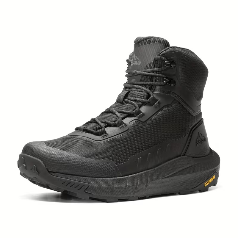 Botas tácticas de senderismo para hombre NORTIV 8, botas ligeras con suela acolchada para trabajo, para todo el día, con cremallera lateral, botas de combate para motocicleta, soporte de arco,