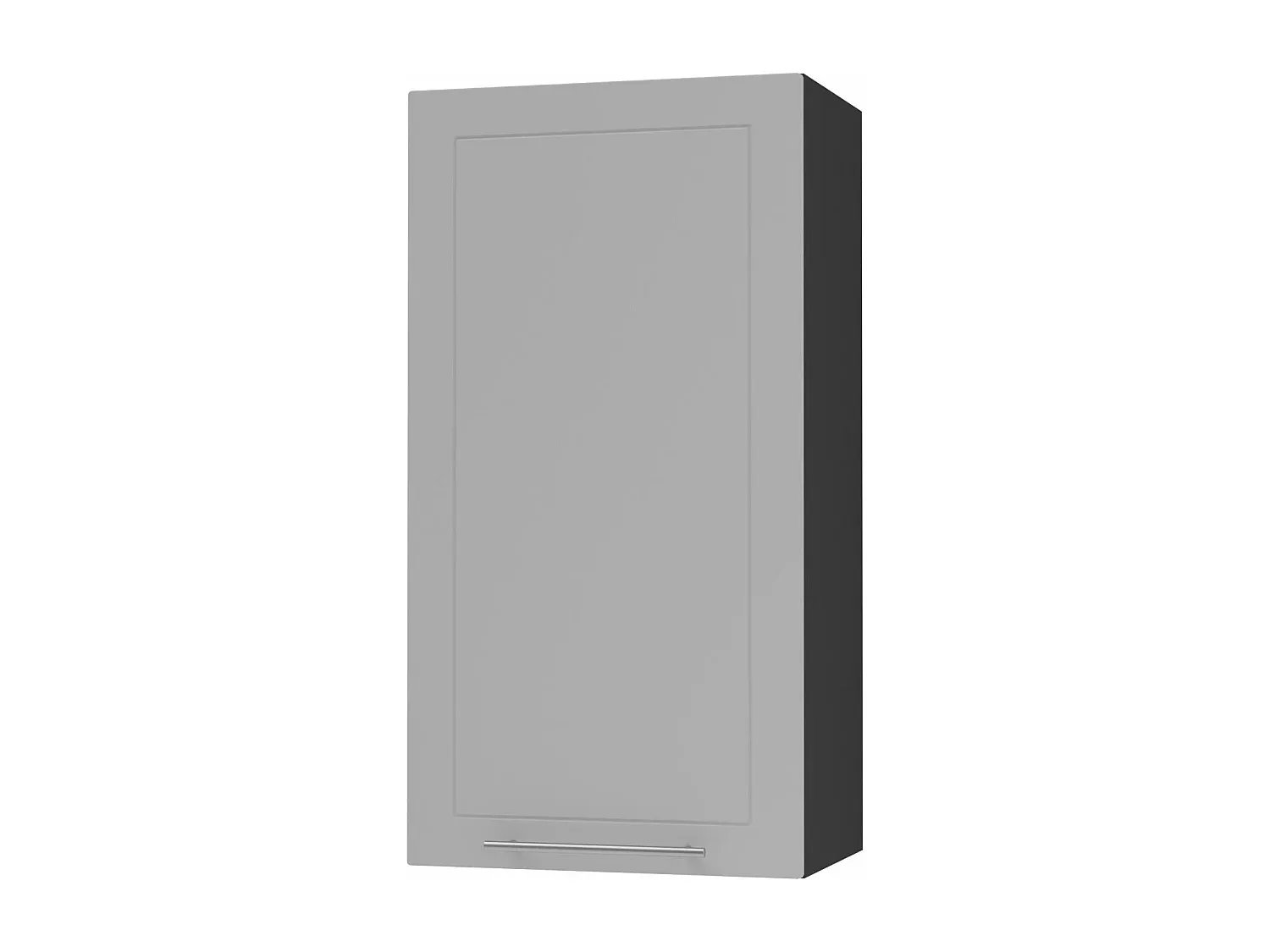 Küchenhängeschrank Grau Schwarz Matt 50x32,5x96cm-Velessaliving