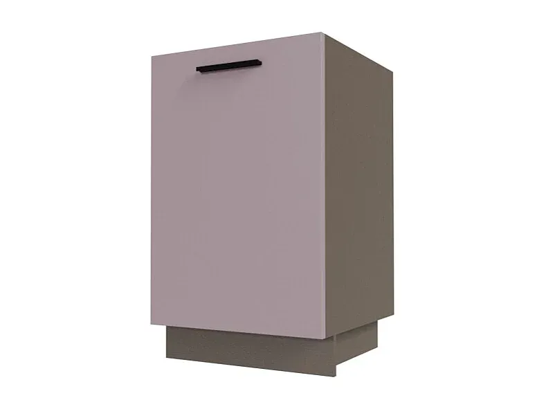 Küchenunterschrank Rosé Kupfer Matt/Lava Matt 50x50x82 cm-Velessaliving