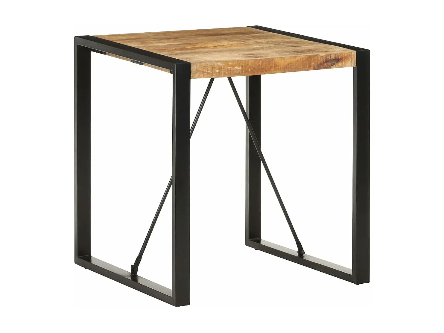 Esszimmertisch aus Mangoholz, quadratisch, 70 cm-Velessaliving