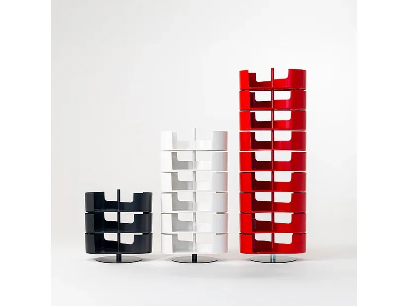 Moderner Schuhschrank mit 9 Regalen in Rot-Velessaliving