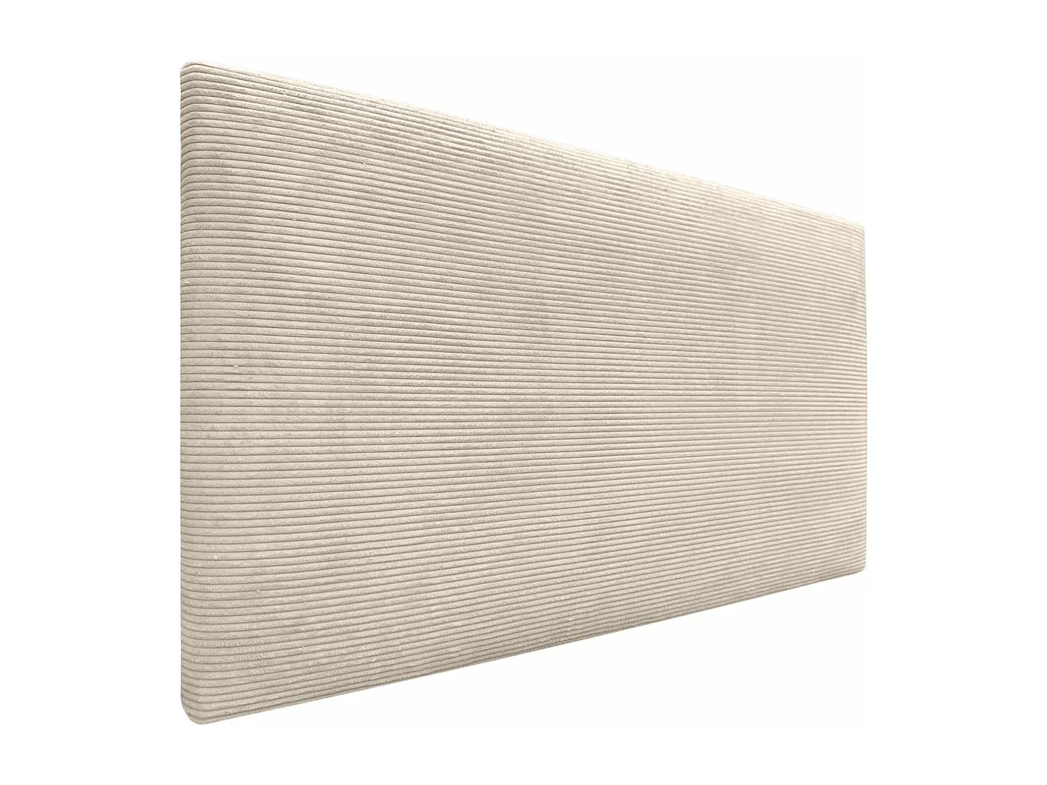 Minimalistisches Stoffkopfteil 150x60 cm in Beige für Doppelbetten-Velessaliving