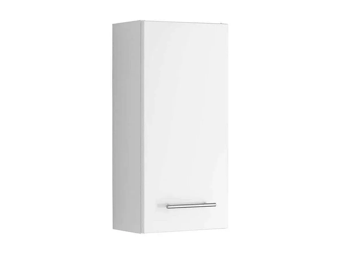 Moderner Hängeschrank für Badezimmer in Weiß Hochglanz-Velessaliving