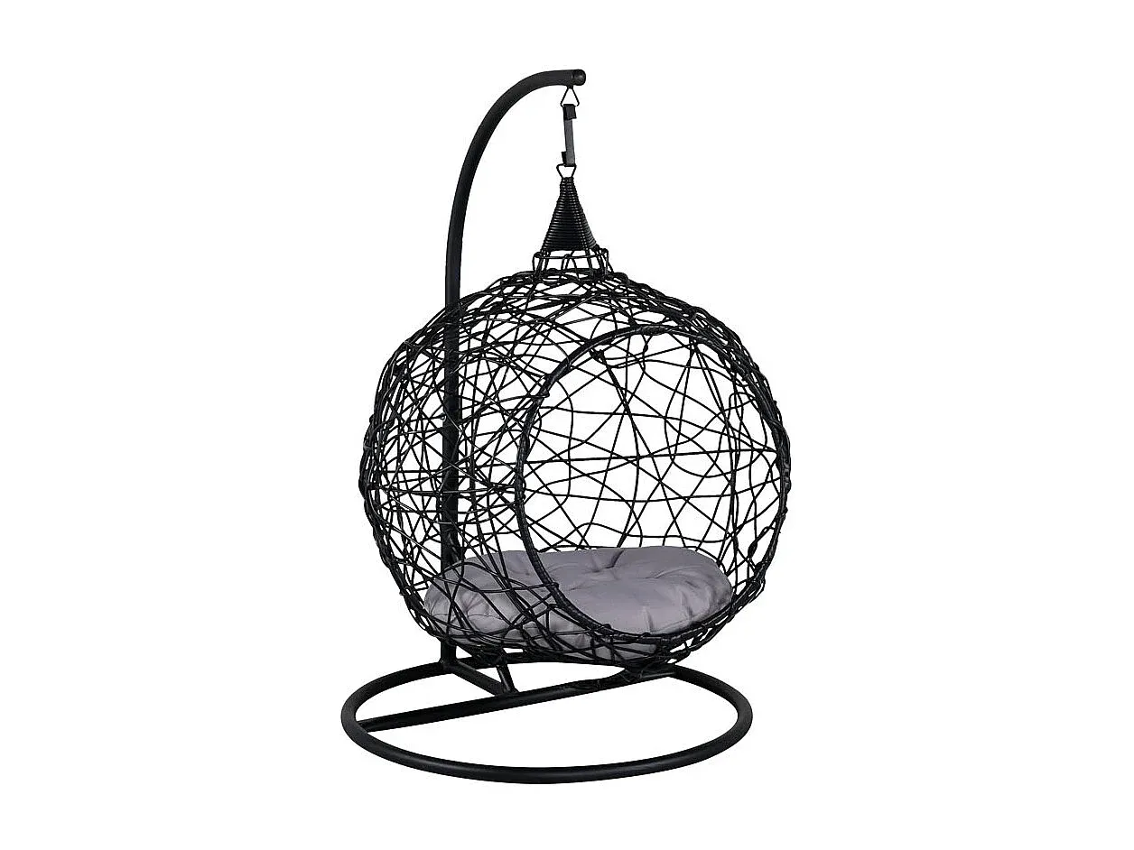 Hängesessel für Kinder, schwarz-Velessaliving