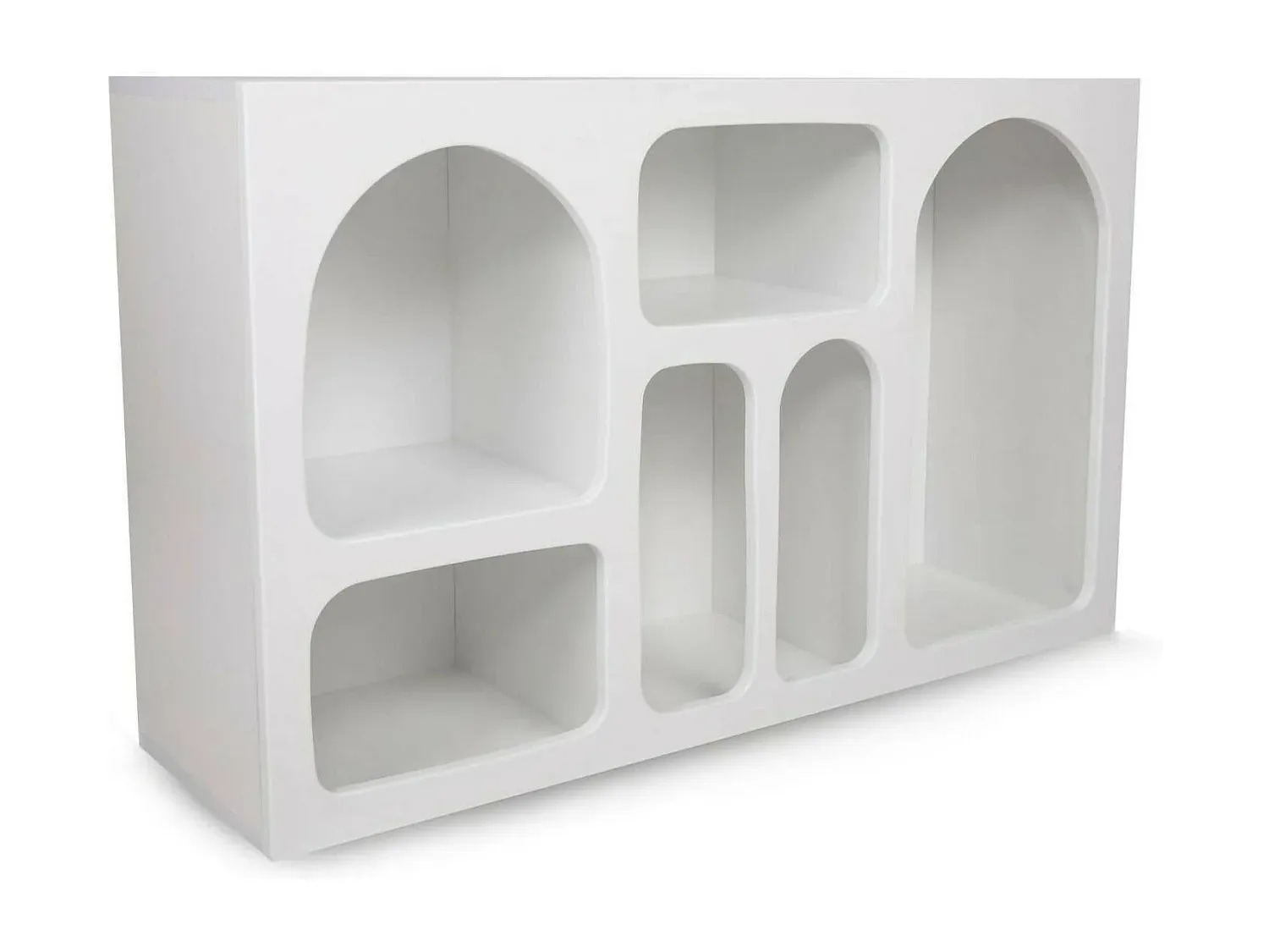 Moderne Anrichte für Wohnzimmer oder Küche, Weiß, 120x37x74 cm-Velessaliving