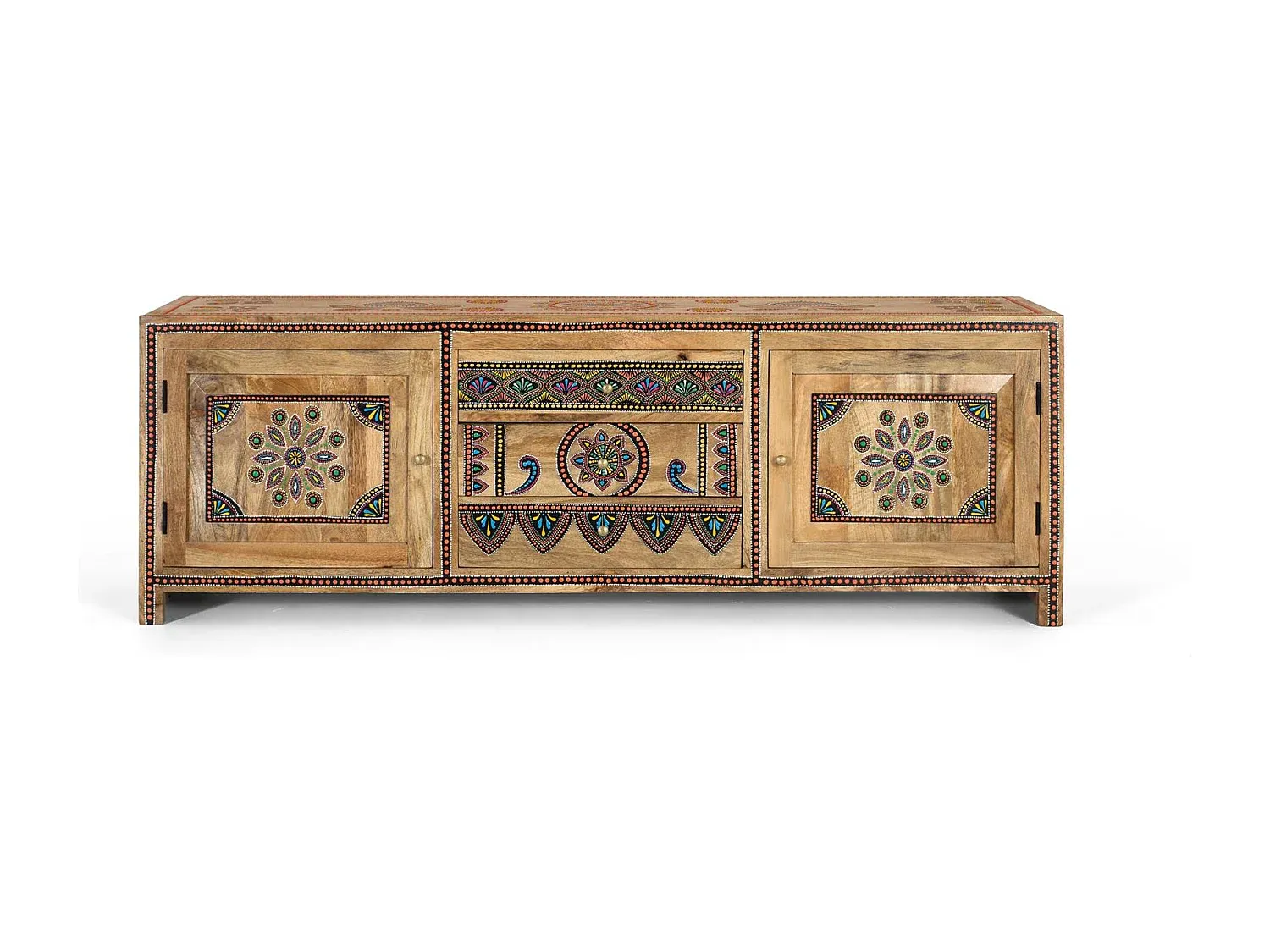 Moderner TV-Unterschrank aus Mangoholz 150 cm-Velessaliving