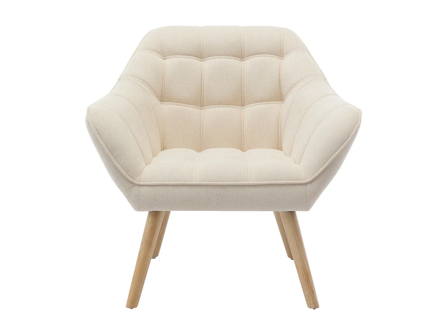 Beiger Stoffsessel für Wohnzimmer-Velessaliving