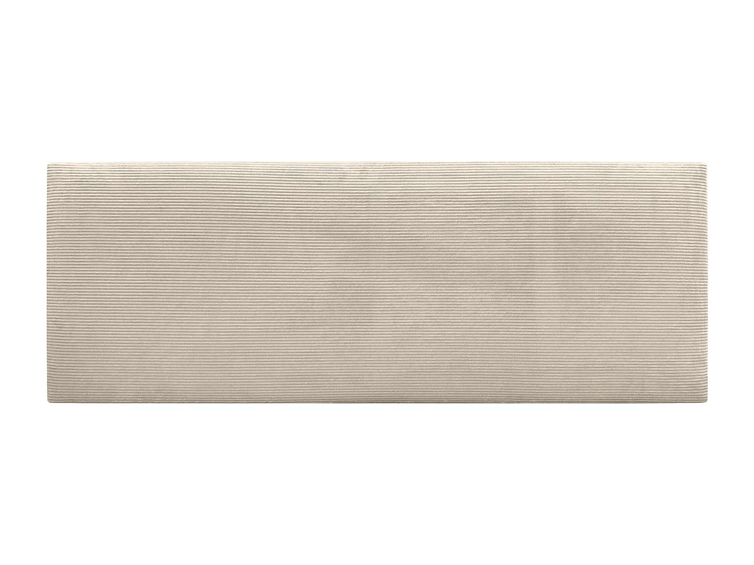 Minimalistisches Stoffkopfteil 150x60 cm in Beige für Doppelbetten-Velessaliving