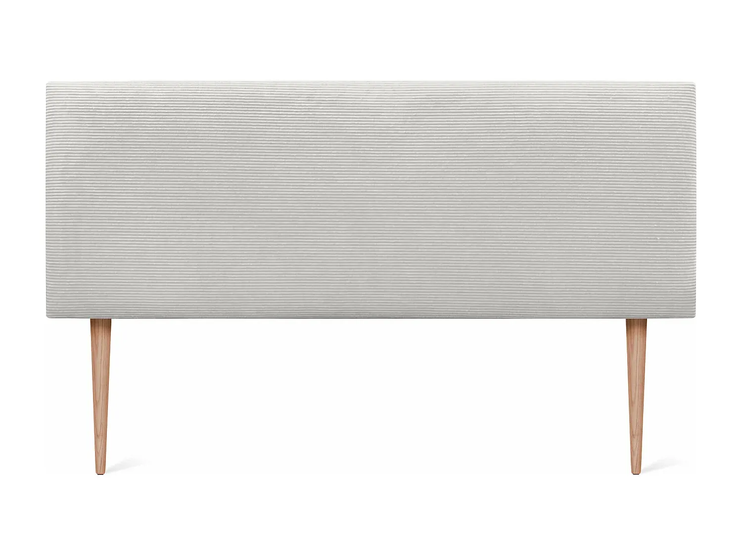 Elegantes Kopfteil aus Cord für Doppelbett in Knochenweiß-Velessaliving