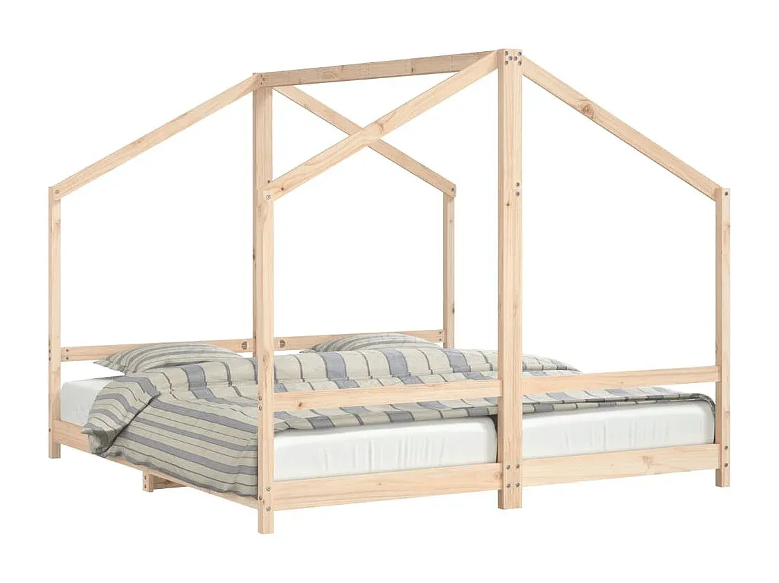 Robustes Kinderbett aus Massivholz-Velessaliving