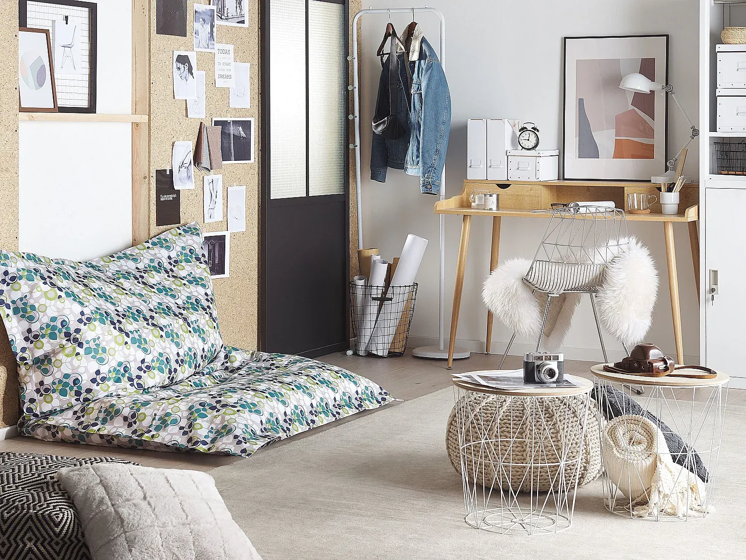 Pflanzen-Design Sitzsack für drinnen und draußen 140 x 180 cm-Velessaliving