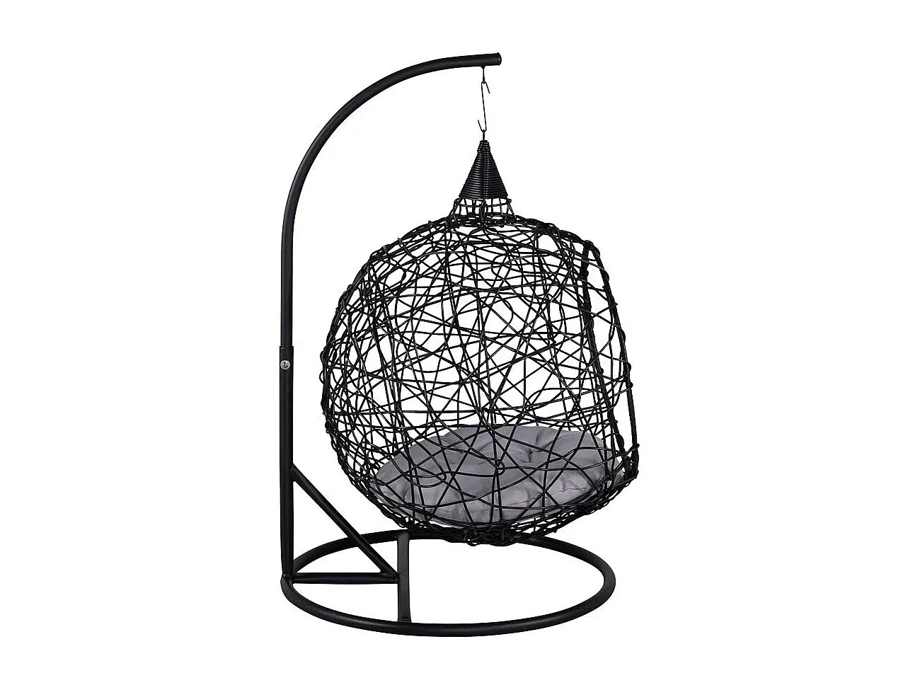 Hängesessel für Kinder, schwarz-Velessaliving