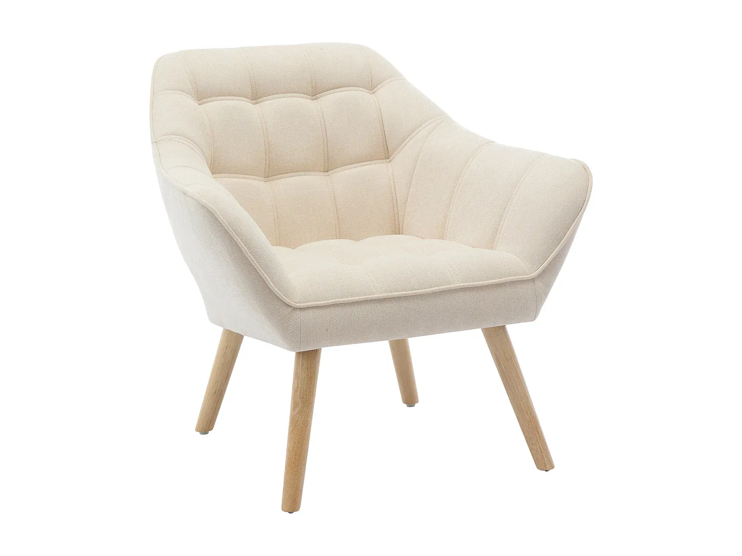 Beiger Stoffsessel für Wohnzimmer-Velessaliving