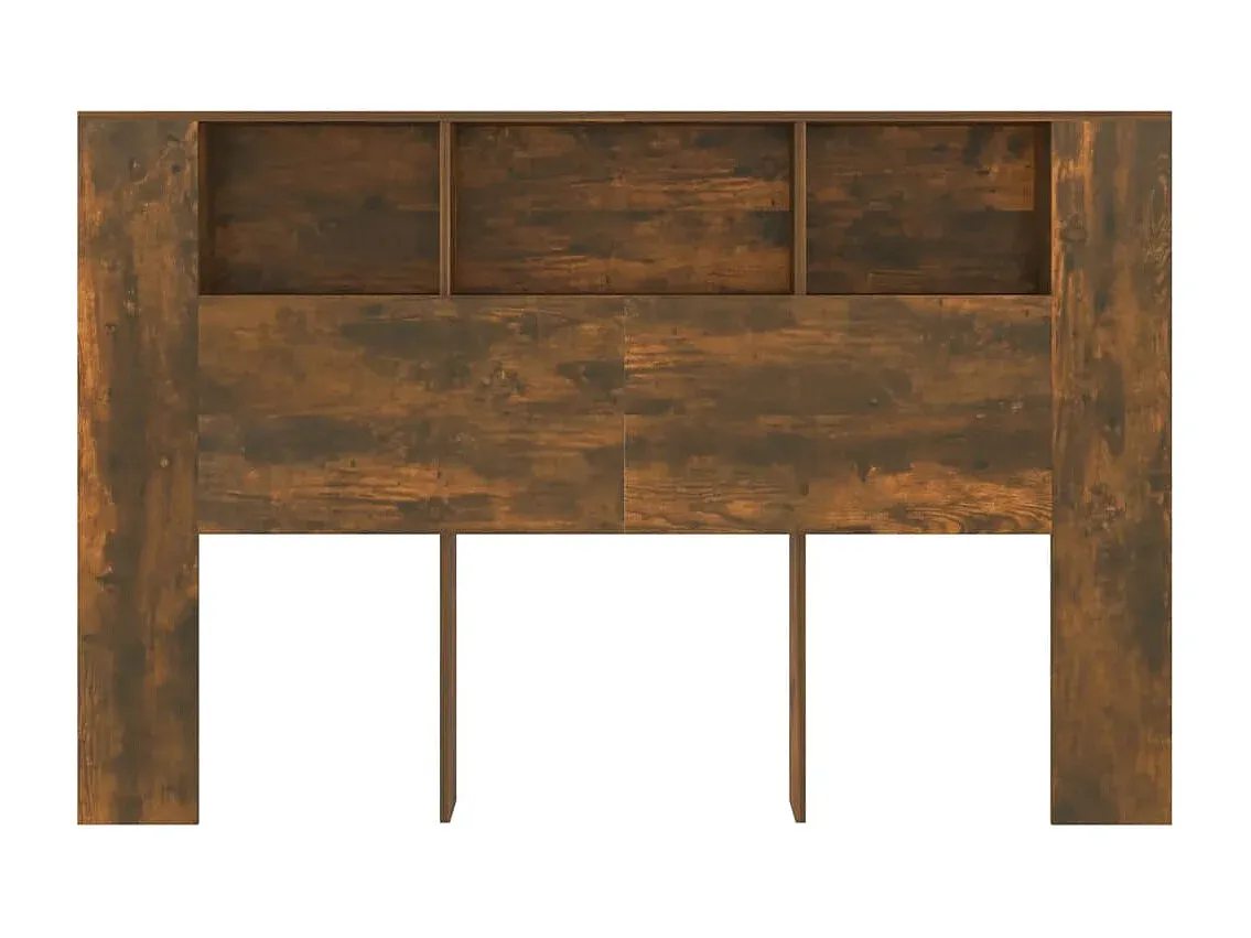 Modernes Kopfteil mit Stauraum, Eichenholz, 160x18,5x104,5 cm-Velessaliving