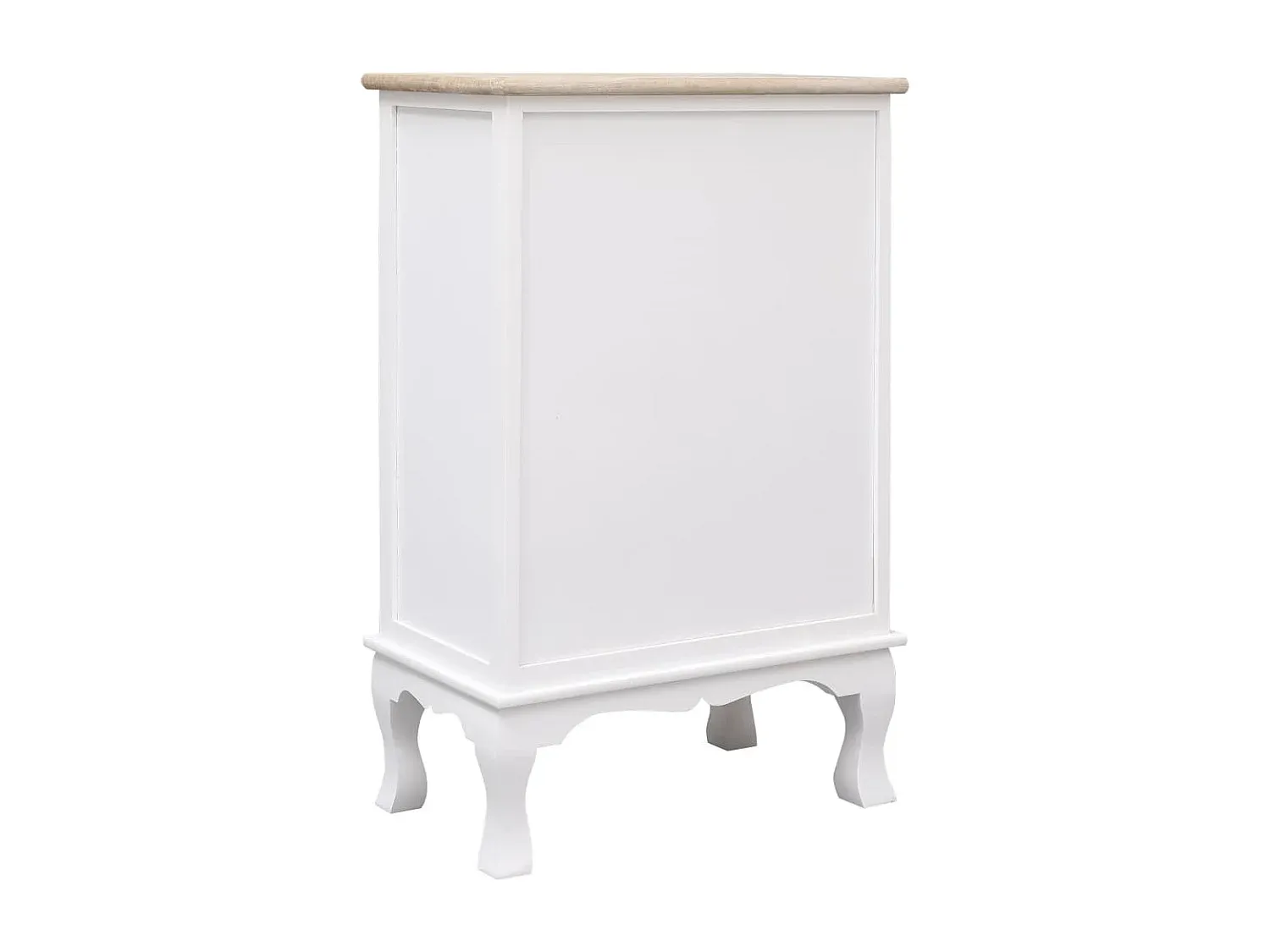 Moderne Holzkommode mit Schubladen, Weiß, 50x30x80 cm-Velessaliving